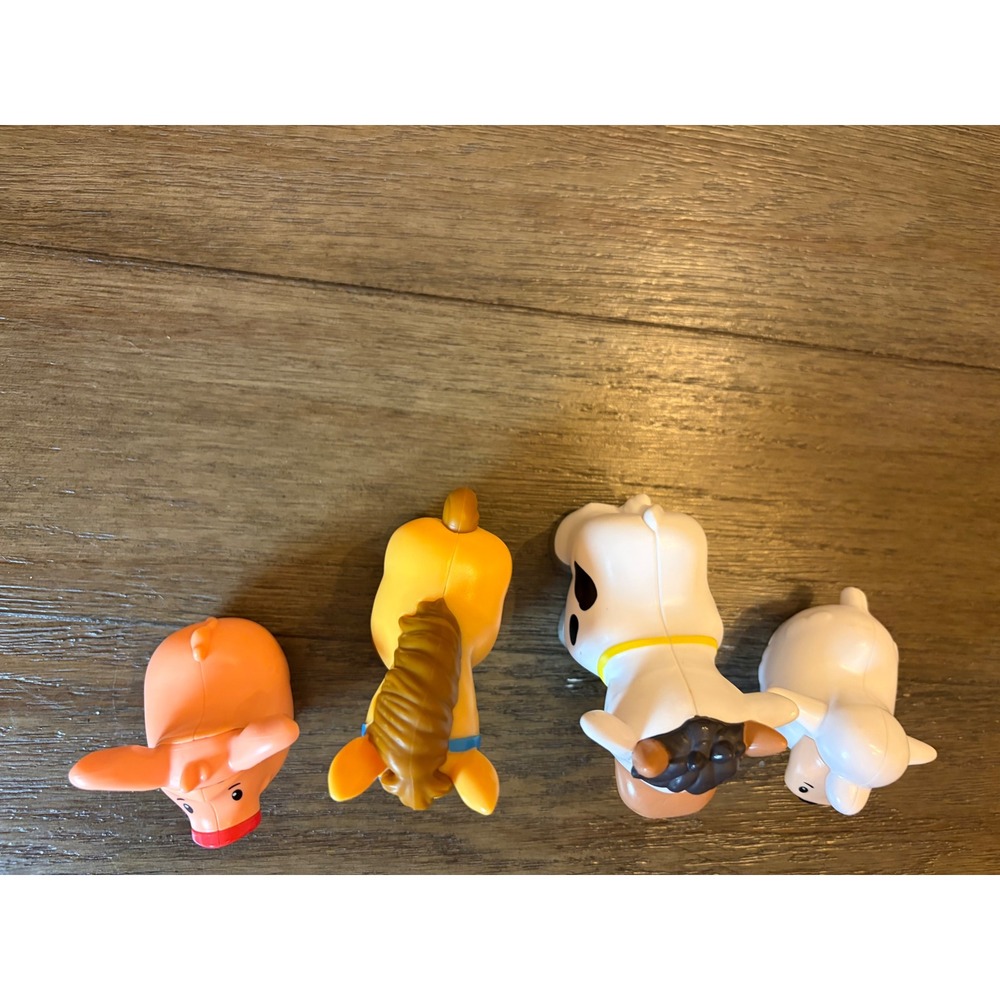 Fisher Price Little People Farm Animals Toddler OS 4pc Set Cow Pig Horse Sheep - Picture 3 of 8